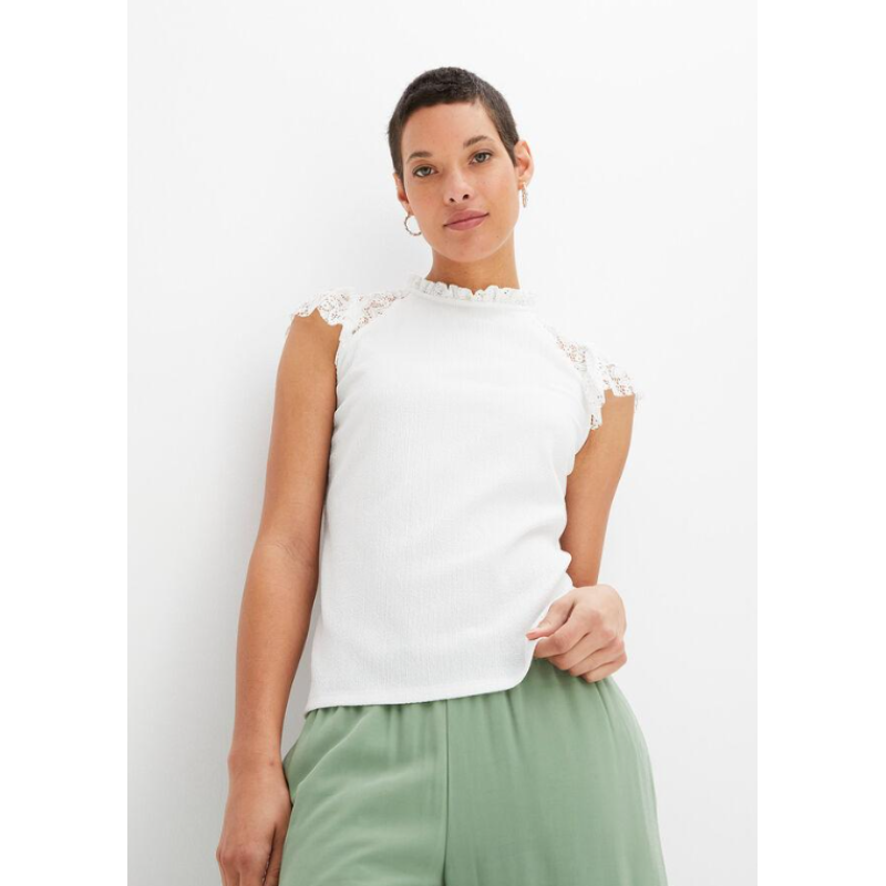 White Lace Blouse BodyFlirt, size XL/XXL