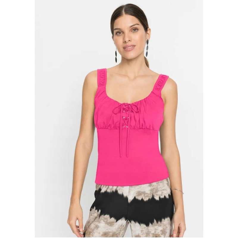 Bodyflirt rozā topiņš ar auklām L,2XL–3XL