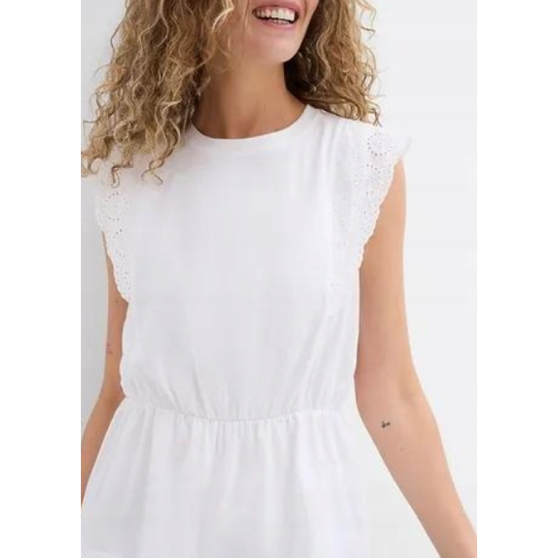 Blūze balta ar īsām piedurknēm BPC Collection, izmērs XXL