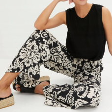 Black blouse with an elastic waistband Bodyflirt