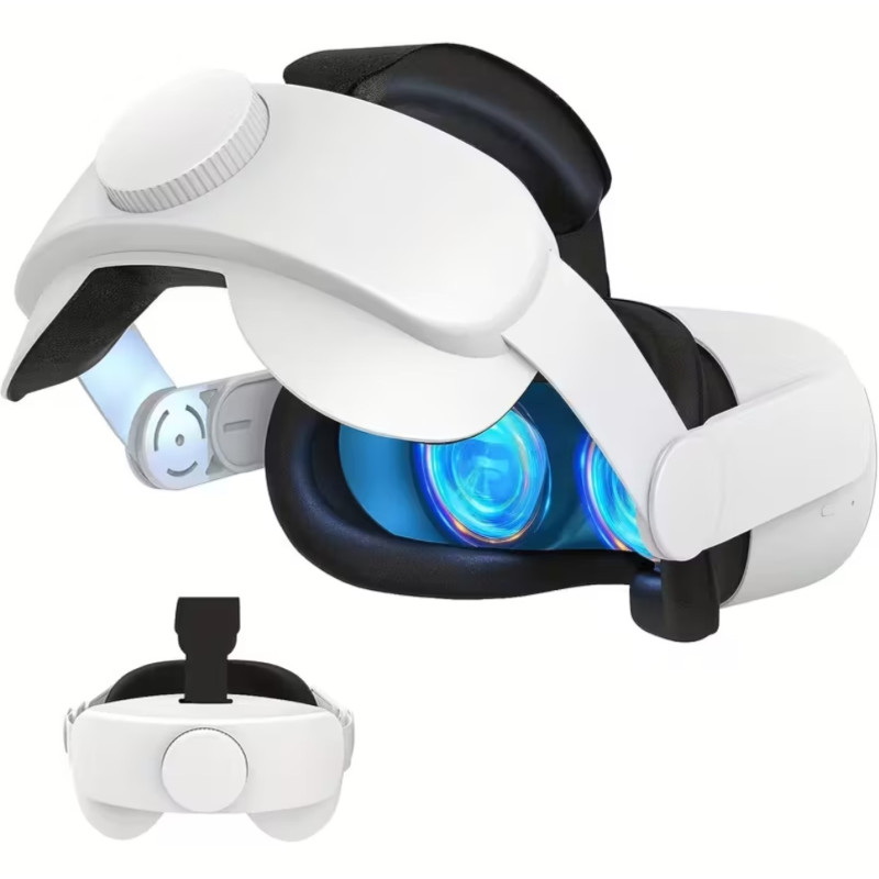 Adjustable head strap for Oculus Quest 2 white, VR Virtual Reality Glasses