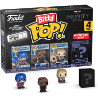 Figure set Funko Bitty POP! Marvel The Infinity Saga Captain America, Nick Fury, Thor 4 pcs
