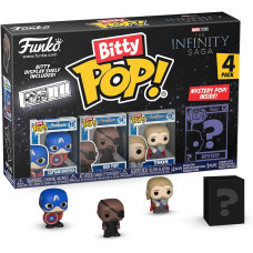 Figūru komplekts Funko Bitty POP! Marvel The Infinity Saga Kapteinis Amerika, Captain America, Nick Fury, Thor 4 gab