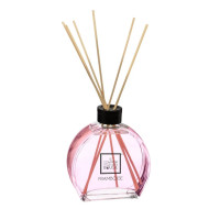 Air freshener, home fragrance, fragrance sticks, glass diffuser 100ml, dark pink Raspberry aroma 100 ml with 6 sticks, Atmosphera
