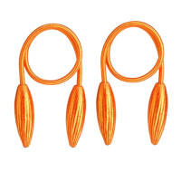 2 pcs braided curtain ties, orange