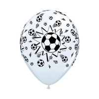Latex balloons with soccer balls 50 pieces