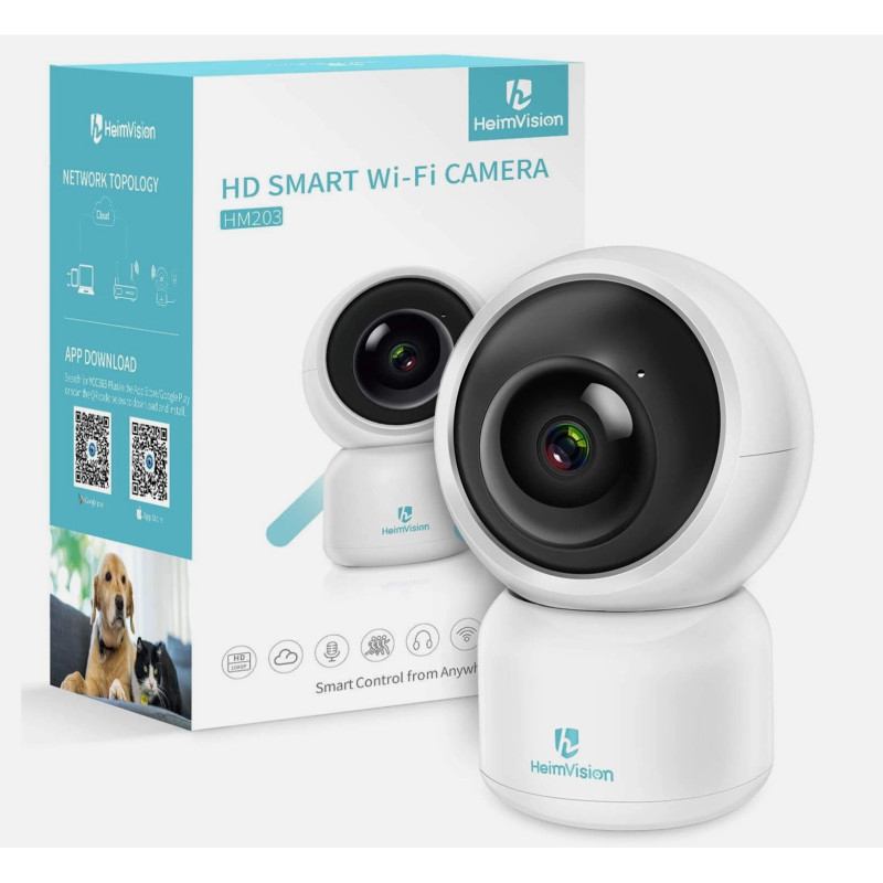 HeimVision HM203 mājas drošības bērnu kamera, WiFi kamera, bērnu uzraudzīšanas kamera