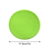 Dog Frisbee Disc, 17.8 cm, Flying Saucer, Dog Toy, Green