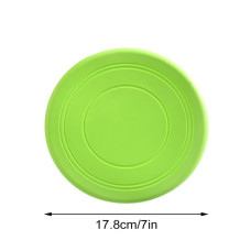 Dog Frisbee Disc, 17.8 cm, Flying Saucer, Dog Toy, Green
