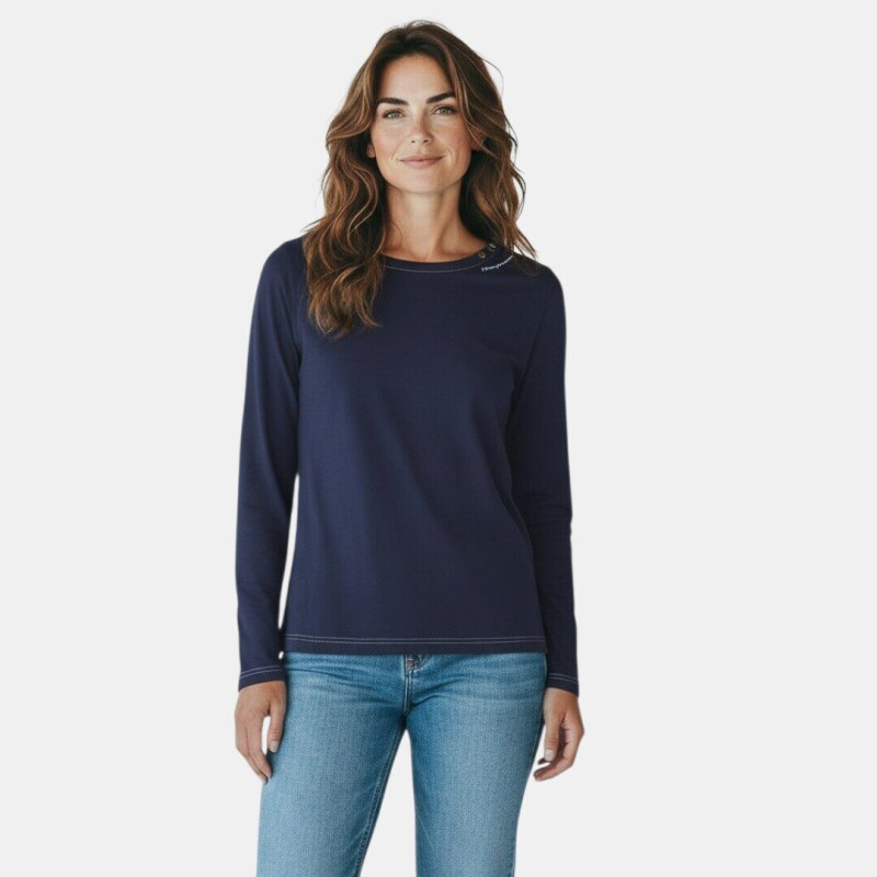 Рубашка синего цвета BPC collection с декоративными пуговицами, размер L/XL
