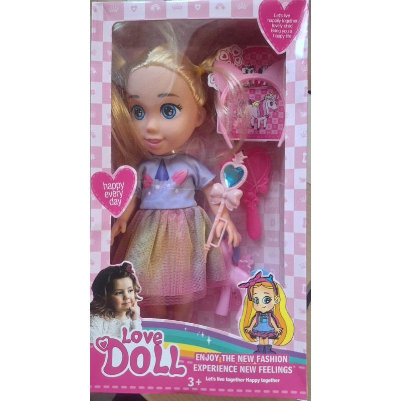 Кукла Love Doll с юбкой из тюля, 26 см