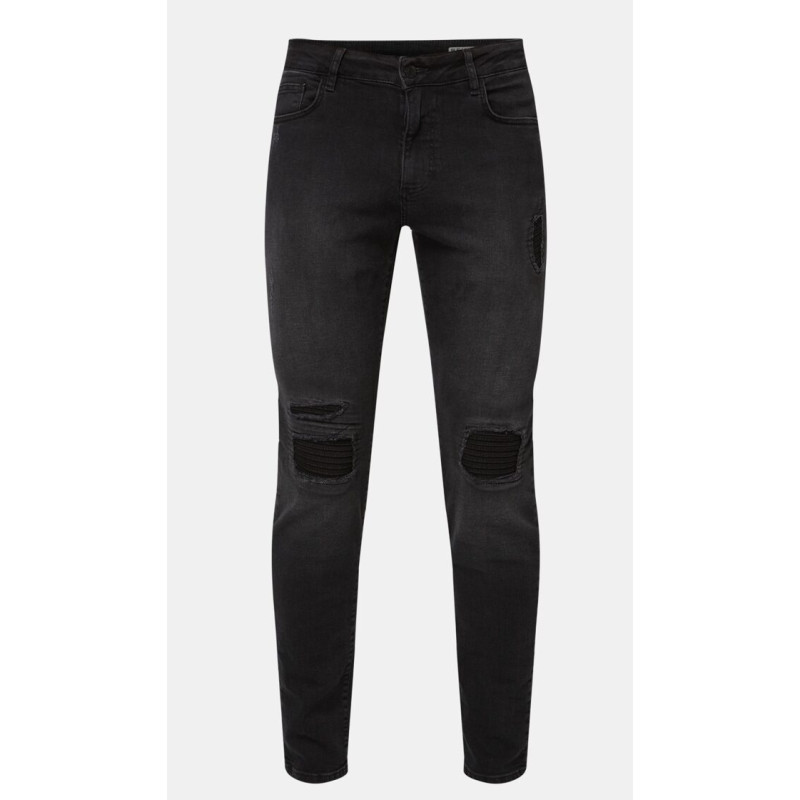 Review black jeans with inscriptions, size W29, L30