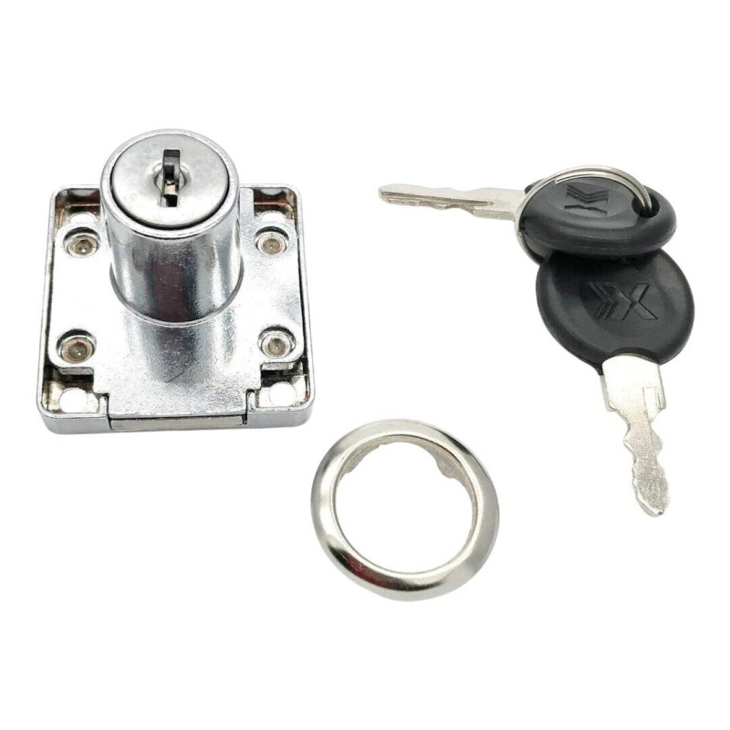 4 gab Galda slēdzene atvilktnēm un skapim ar atslēgu, 22 mm, CT-138-22