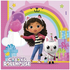 Gabby´s Dollhouse salvetes 20 gab, 33x33 cm