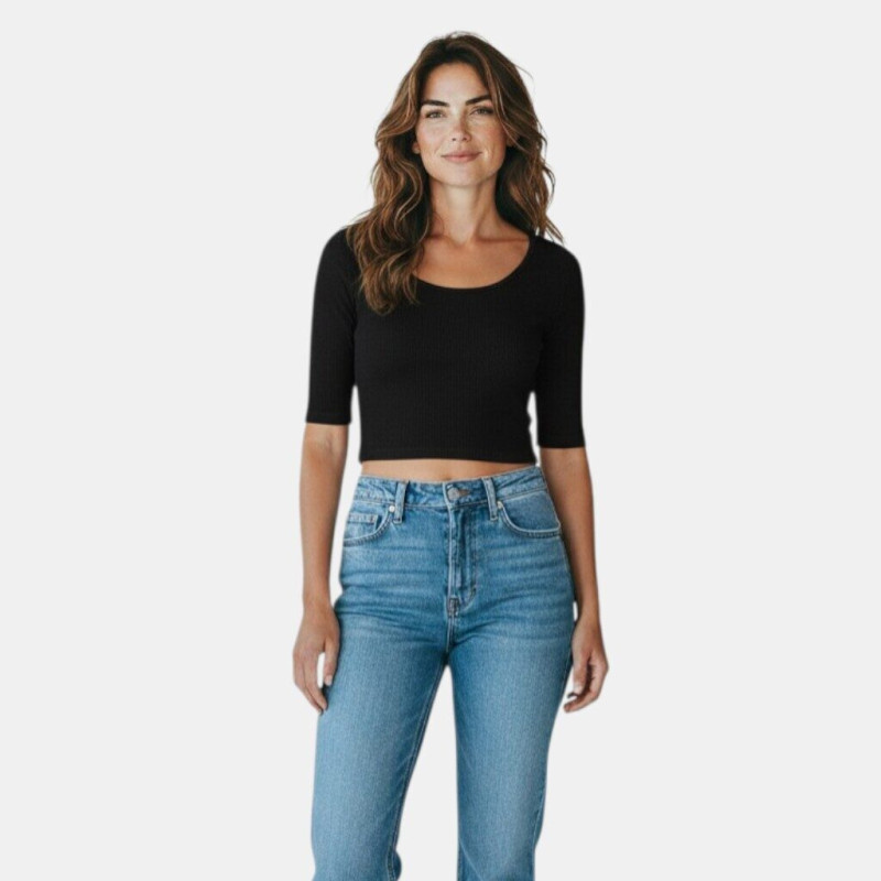 Only top with half-length sleeves, size L